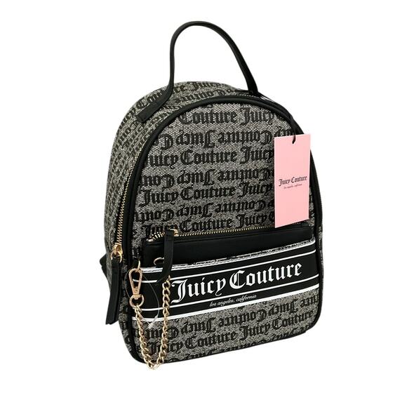 JUICY COUTURE ROSIE PULL OUT BACKPACK WITH POUCH BLACK/BEIGE - Picture 1 of 6